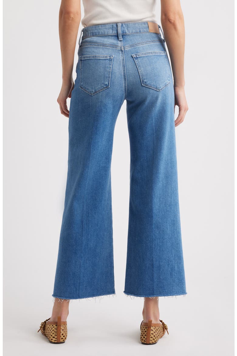Anessa High Waist Raw Hem Wide Leg Jeans, Alternate, color, MESMERIZE