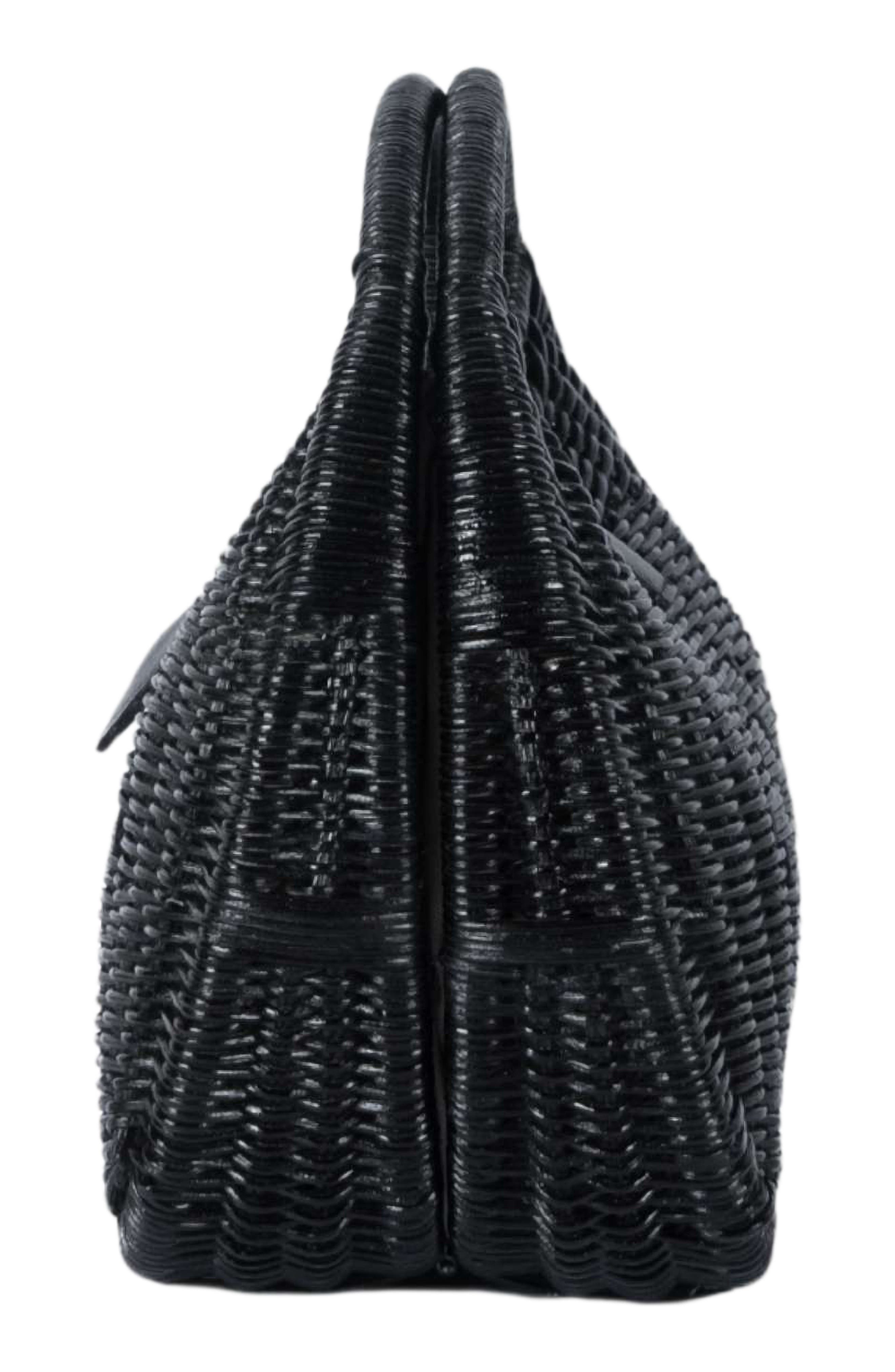 Jelavu Artemiss Rattan Half Moon Clutch, Alternate, color, 