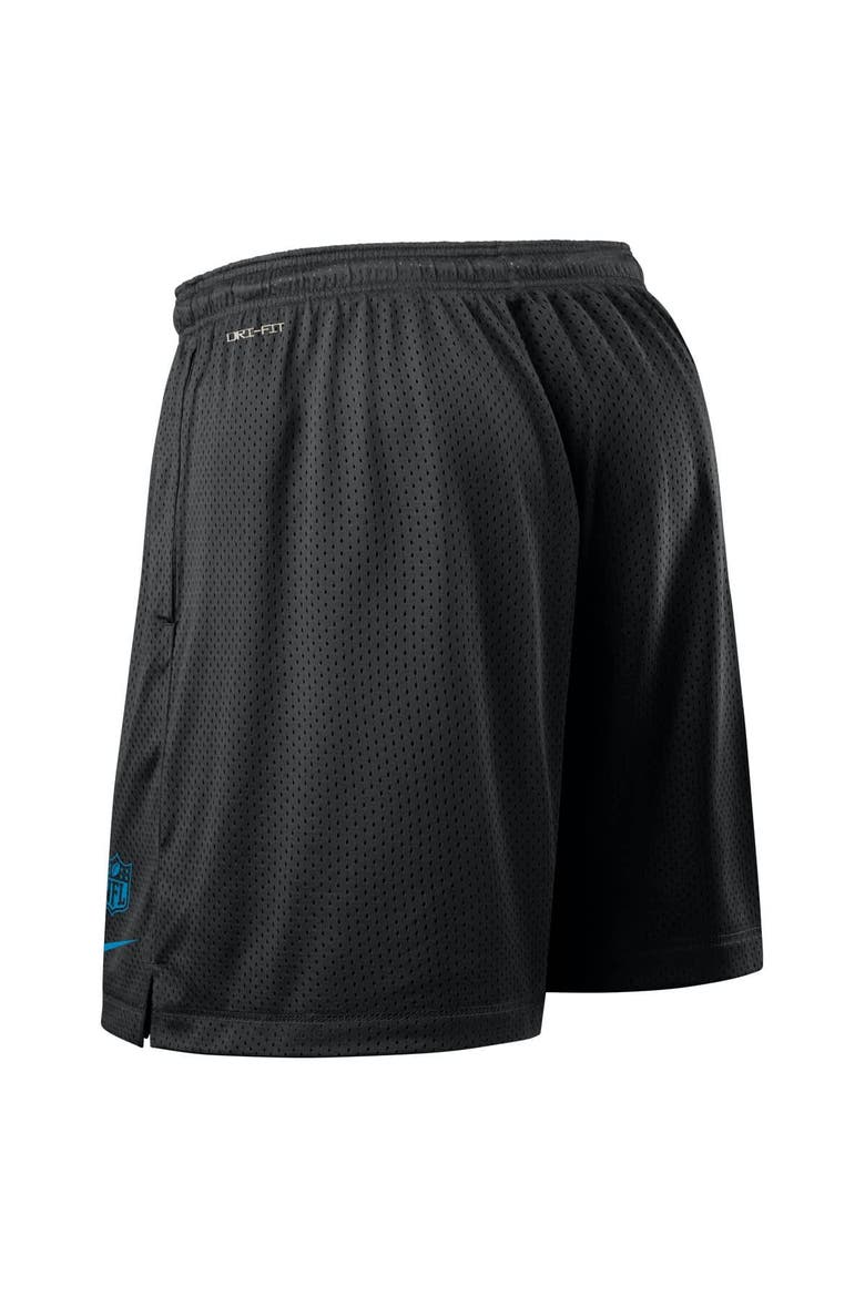 Men's Nike Black Carolina Panthers Sideline Reversible Performance Shorts, Alternate, color, Black