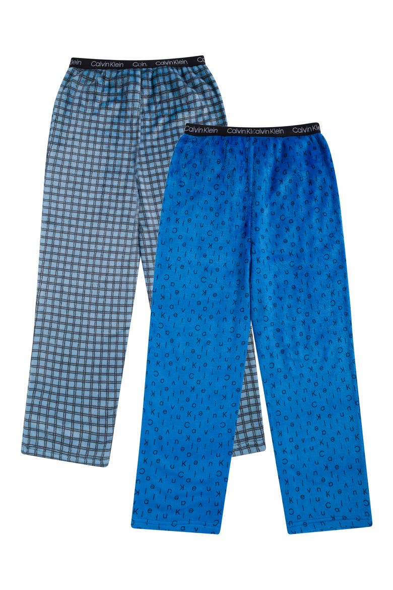 Kids' 2-Pack Cozy Sleep Pants, Alternate, color, BLUE MULTI