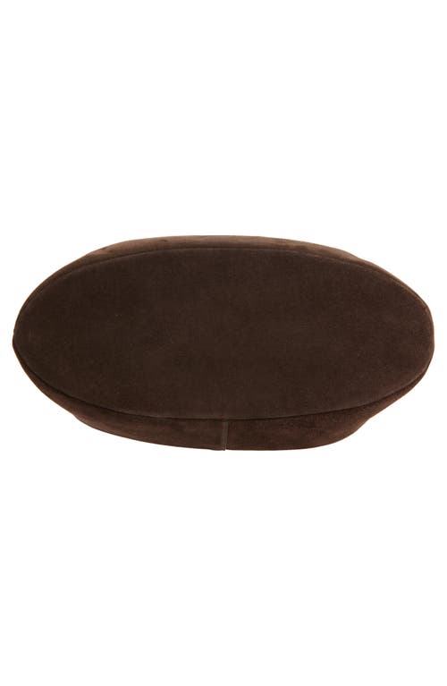 Strathberry Suede Top Handle Bag In Brown