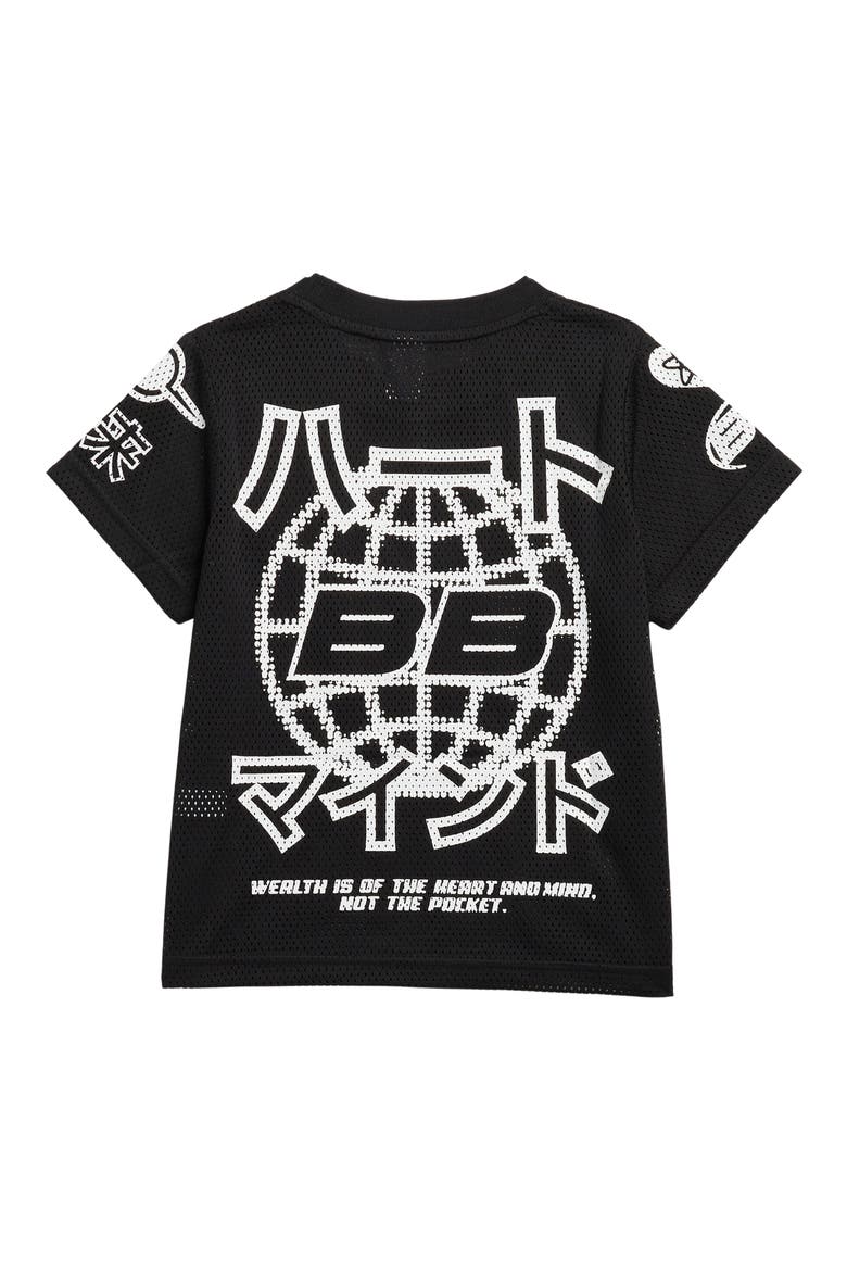 Kids' BB Pilot Head Graphic T-Shirt, Alternate, color, BLACK