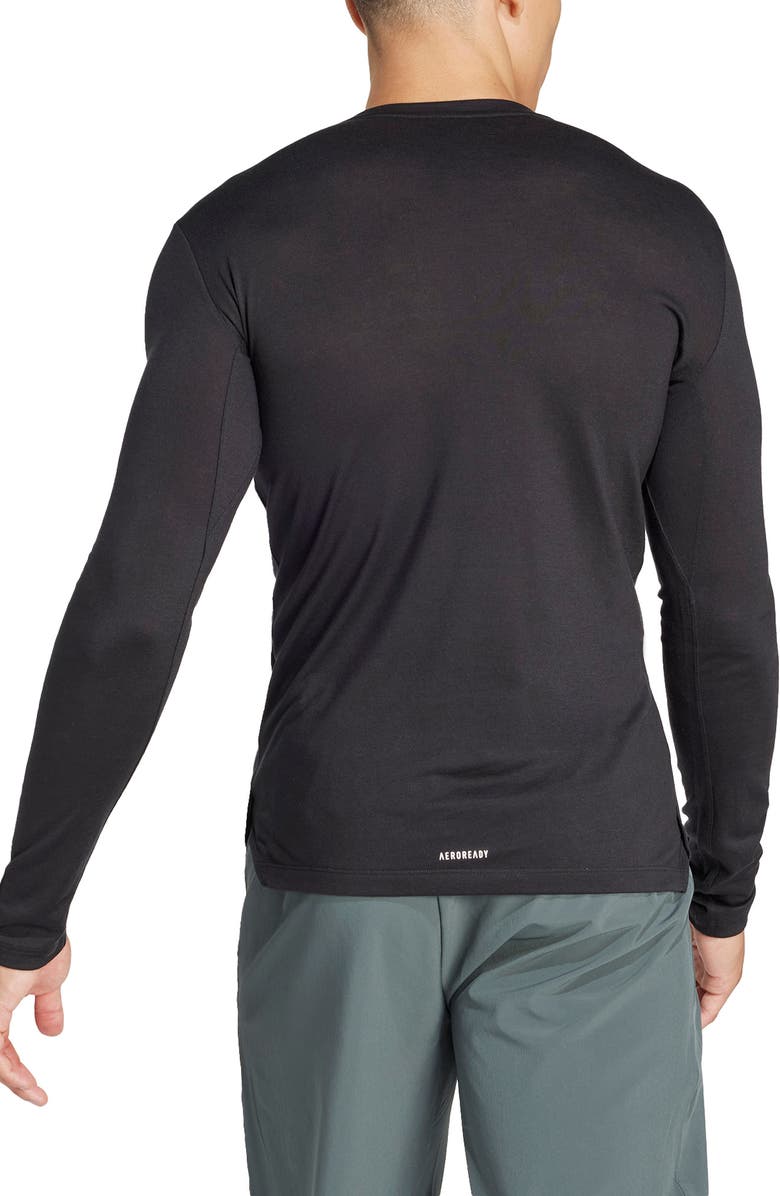 adidas AEROREADY Long Sleeve Training T-Shirt, Alternate, color,