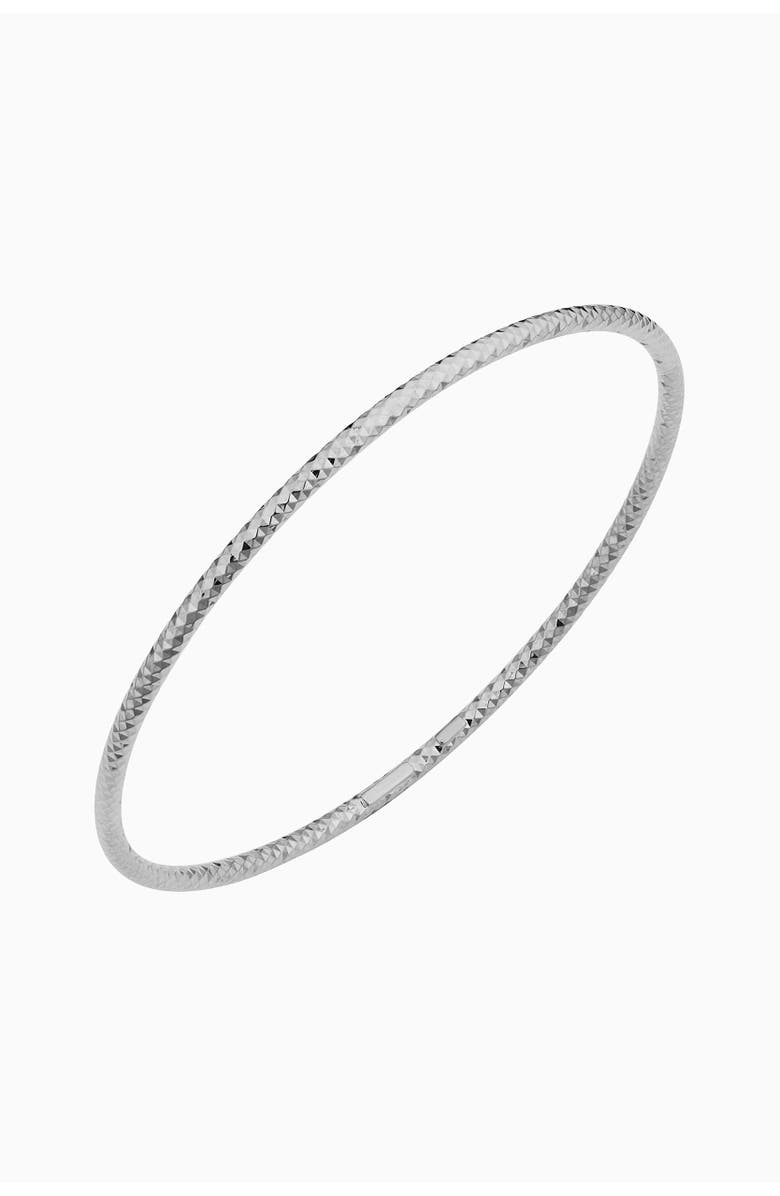 Oradina 14K Gold Skyline Cuff Bangle, Main, color, White Gold