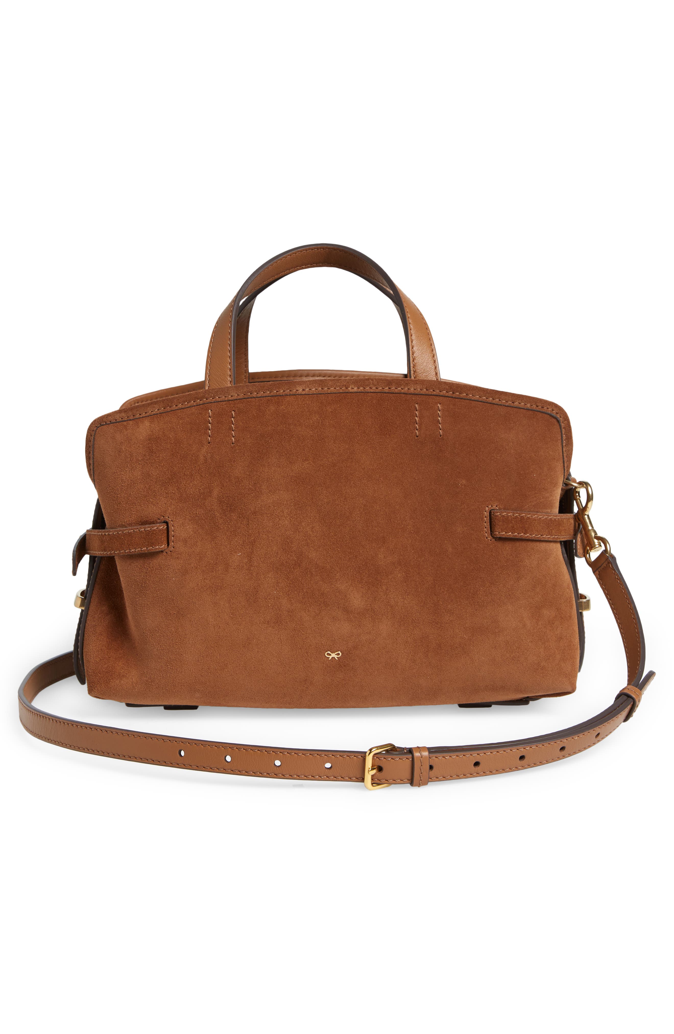 Anya Hindmarch Wilson Suede & Leather Crossbody Bag, Alternate, color, 