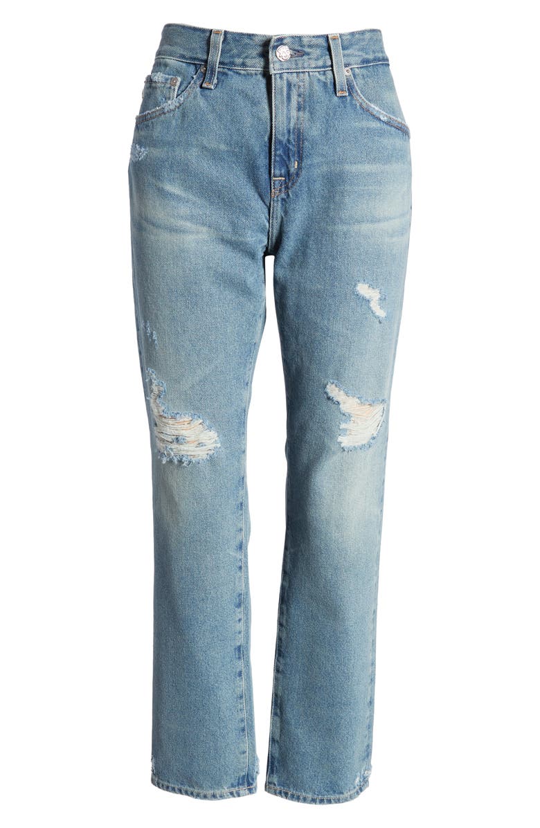 AG Ex-Boyfriend Flare Jeans, Alternate, color, 19 Years Reunion Destructed