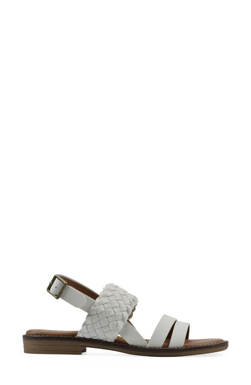 Cliffs By White Mountain Macaroni Slingback Sandal In White Smooth