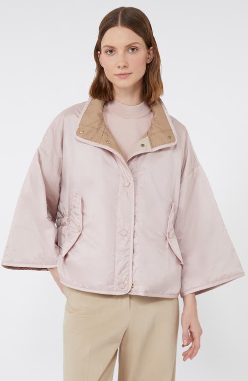 Weekend Max Mara Ronco Water Repellent Quilted Reversible Jacket In Pink