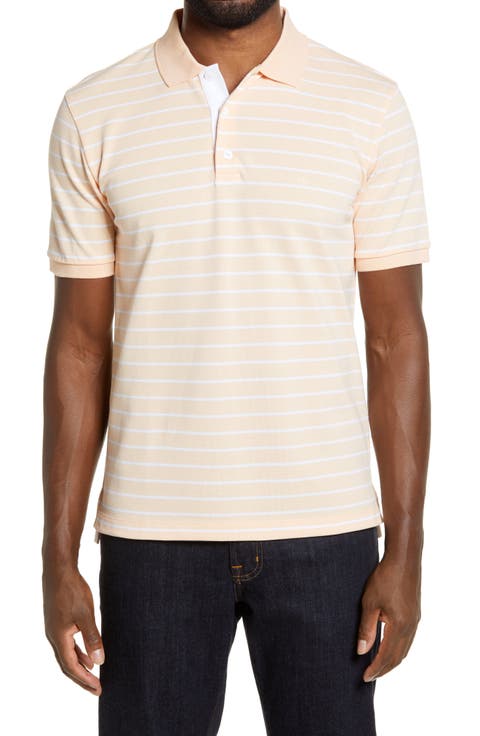 Slim Fit Stripe Piqué Polo