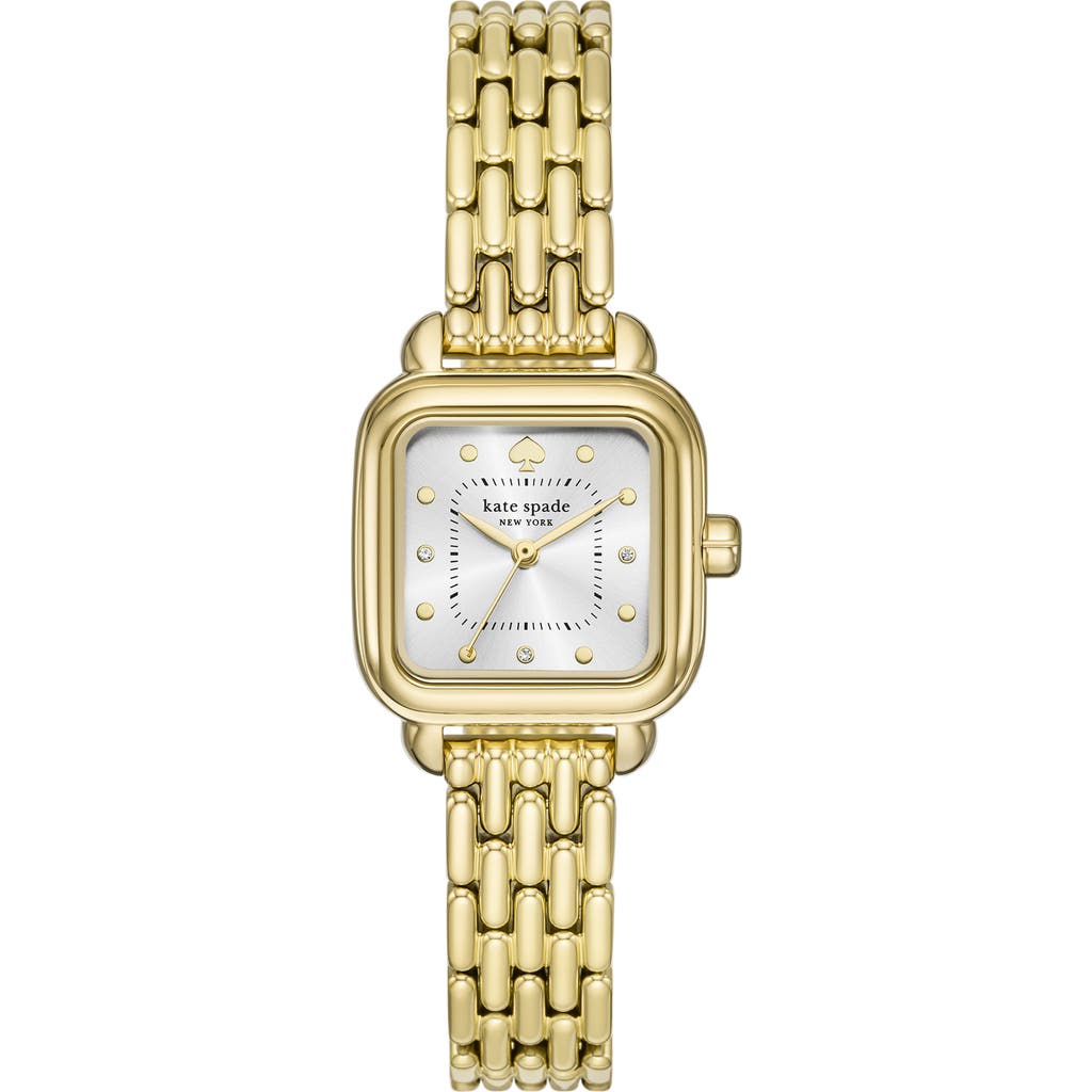 Kate Spade New York Gracie Square Bracelet Watch, 25mm In Gold
