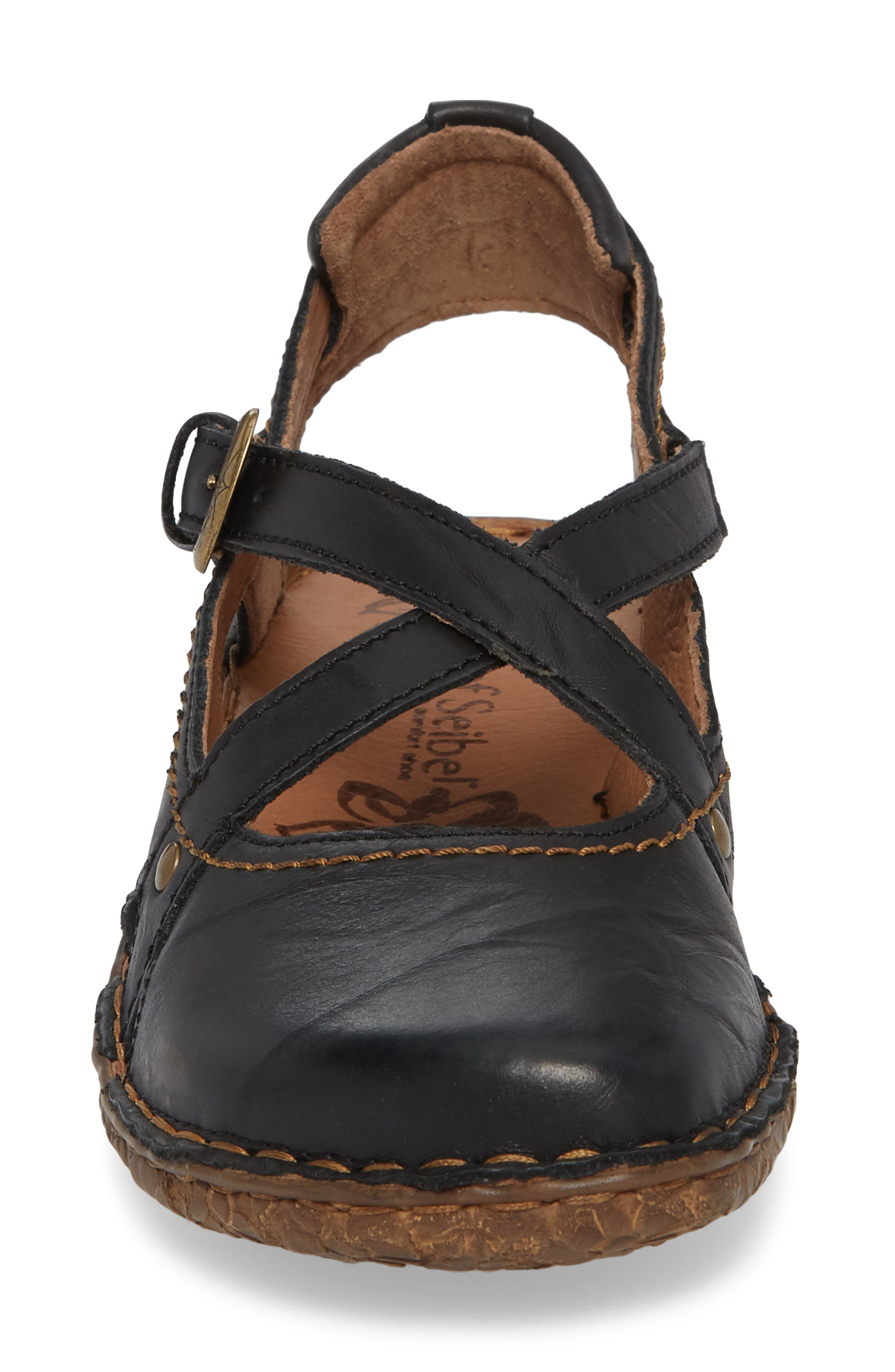 Rosalie 13 Sandal, Alternate, color, BLACK LEATHER