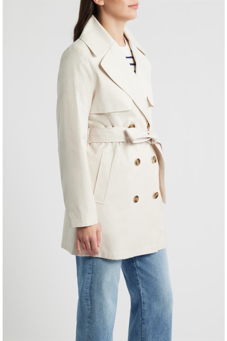 Water Resistant Cotton Blend Trench Coat, Alternate, color, OYSTER