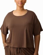 Kindred Bravely Aria Casual Cropped Short Sleeve Top