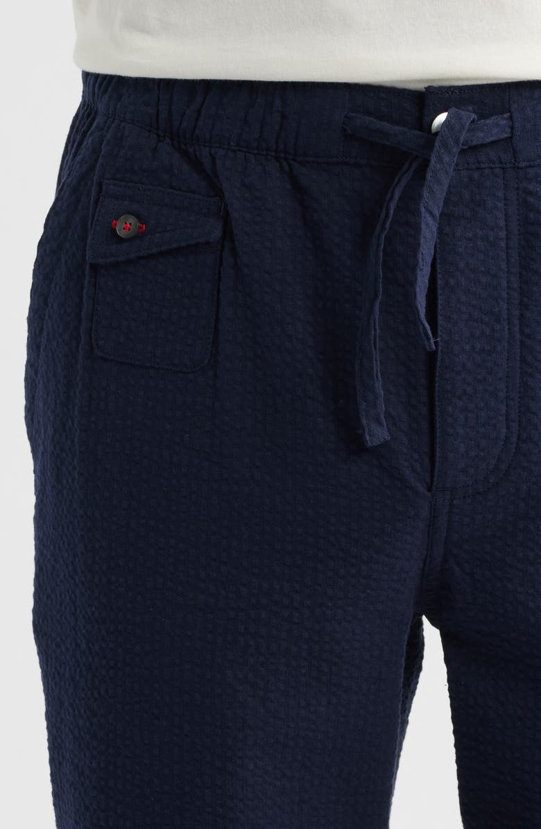 Imperfects Mr. Lynch's Easy Rider Seersucker Ankle Straight Leg Pants, Alternate, color, Dark Navy