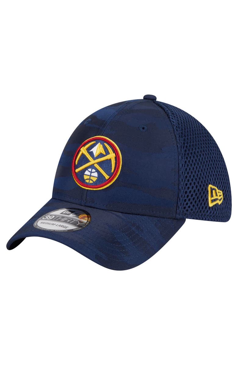 New Era Men's New Era Navy Denver Nuggets Subtle Camo 39THIRTY Flex Hat, Alternate, color, Navy