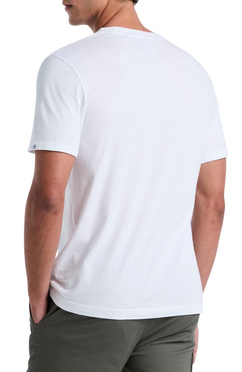 Original Penguin Bottoms Up Graphic T-shirt In White