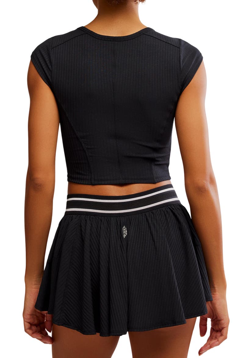 FP Movement Tempo Ribbed Baby Tee, Alternate, color, BLACK