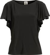 Anne Klein Cascade Flutter Sleeve Top