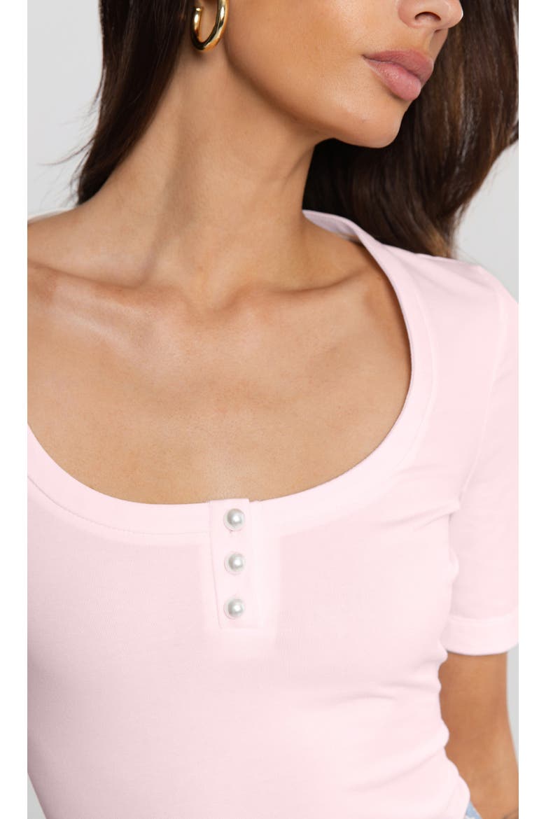 Tawny Henley Top, Alternate, color, Light Pink