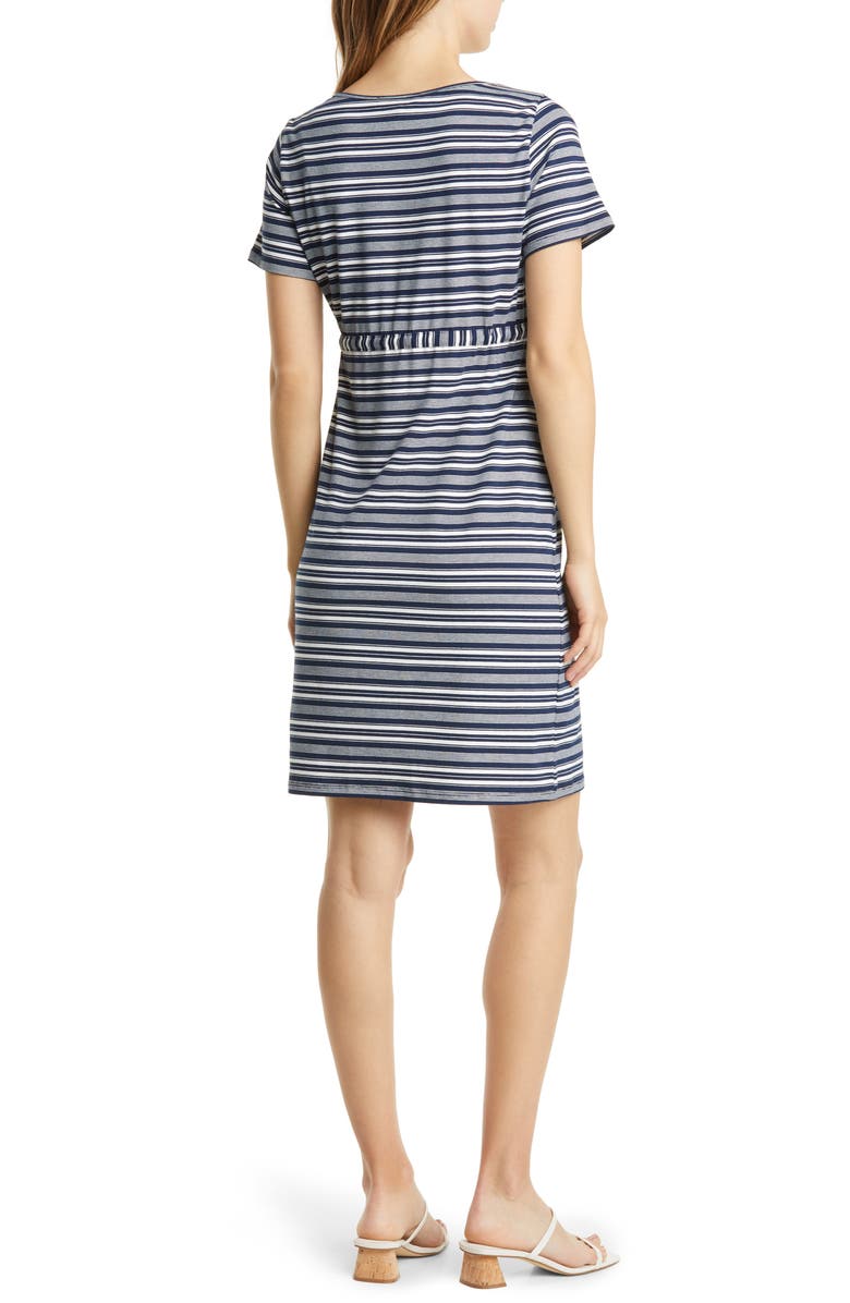 Angel Maternity Stripe Drawstring Maternity Dress, Alternate, color, 