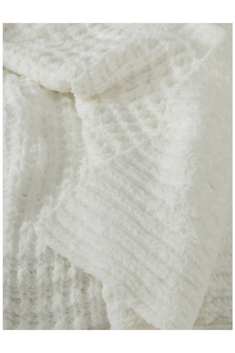 Snug Waffle Knit Throw, Alternate, color, OFF WHITE