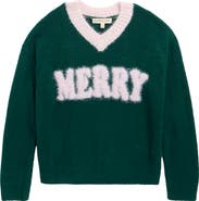 MARGAUX AND LEXI Kids' Merry V-Neck Sweater