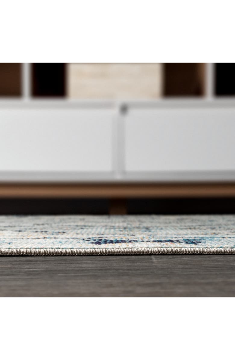 JONATHAN Y Osuna Diamond Vintage Medallion Indigo Area Rug, Alternate, color, Indigo Blue/Ivory