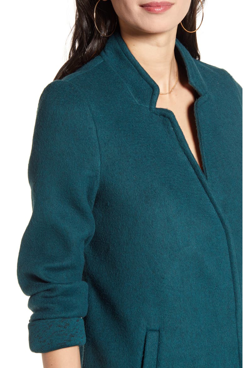 Katrine Brushed Fleece Jacket, Alternate, color, PONDEROSA PINE