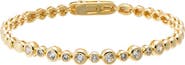 BY ADINA EDEN CZ Bezeled Half Tennis Bracelet