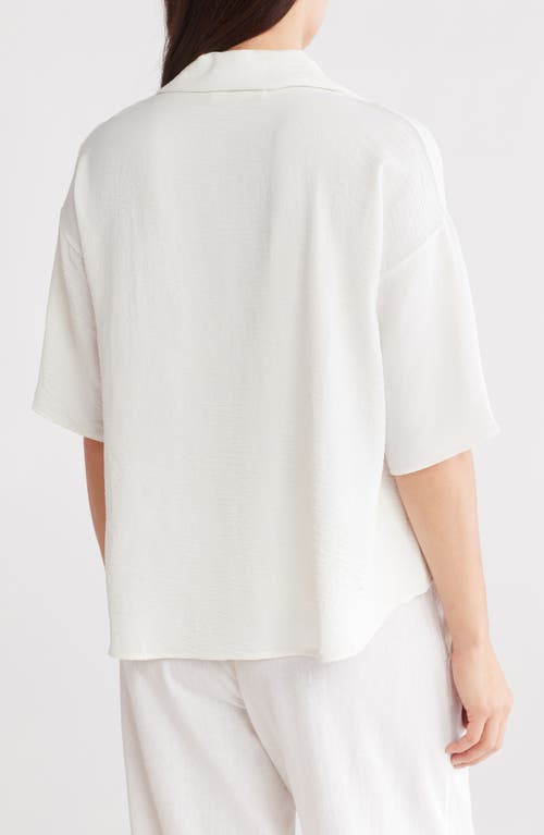 RENEE C RENEE C OVERSIZE SHORT SLEEVE POPOVER TOP 