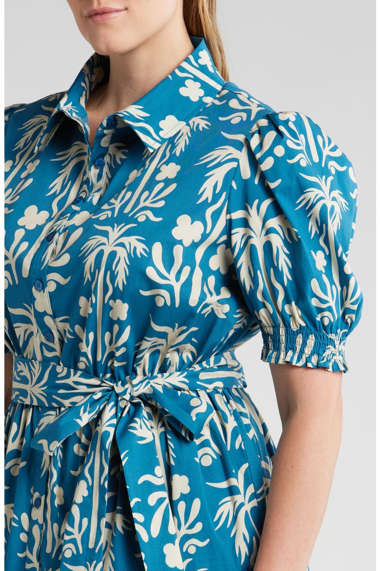Octavia Shirtdress, Alternate, color, PALM FIELDS MYKONOS BLUE