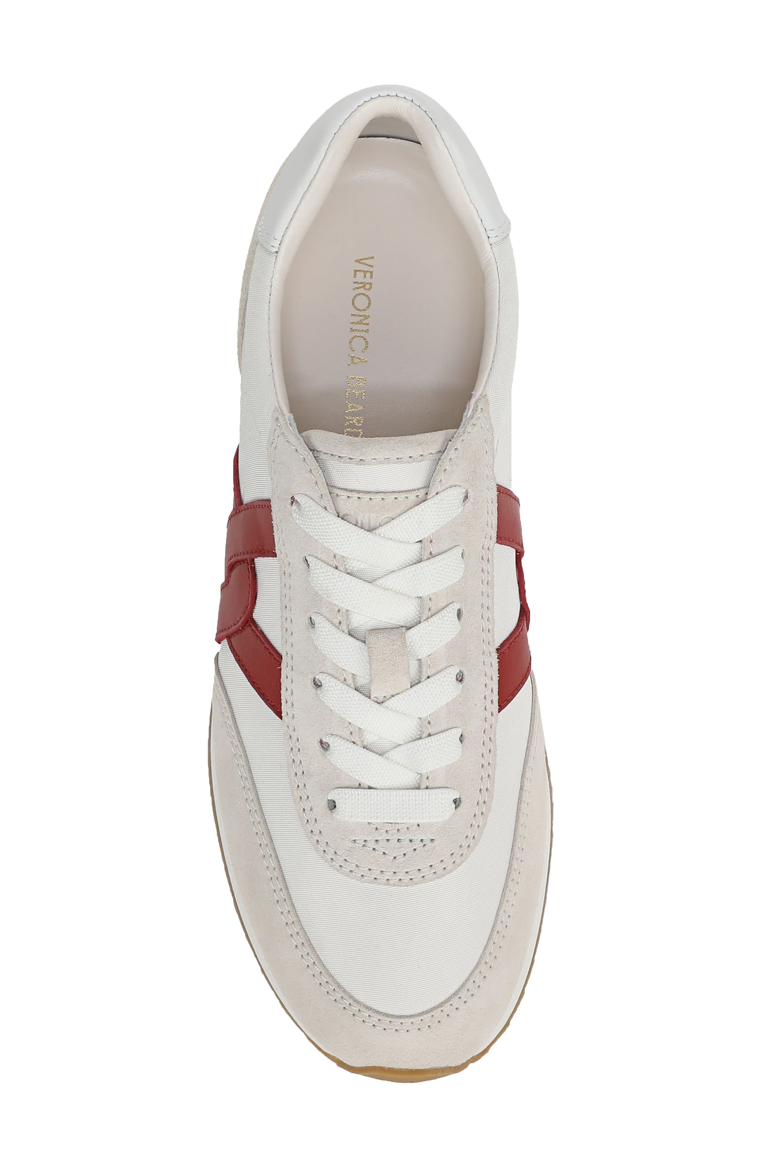 Veronica Beard Penrose Sneaker, Alternate, color, Lily/ Poppy Red