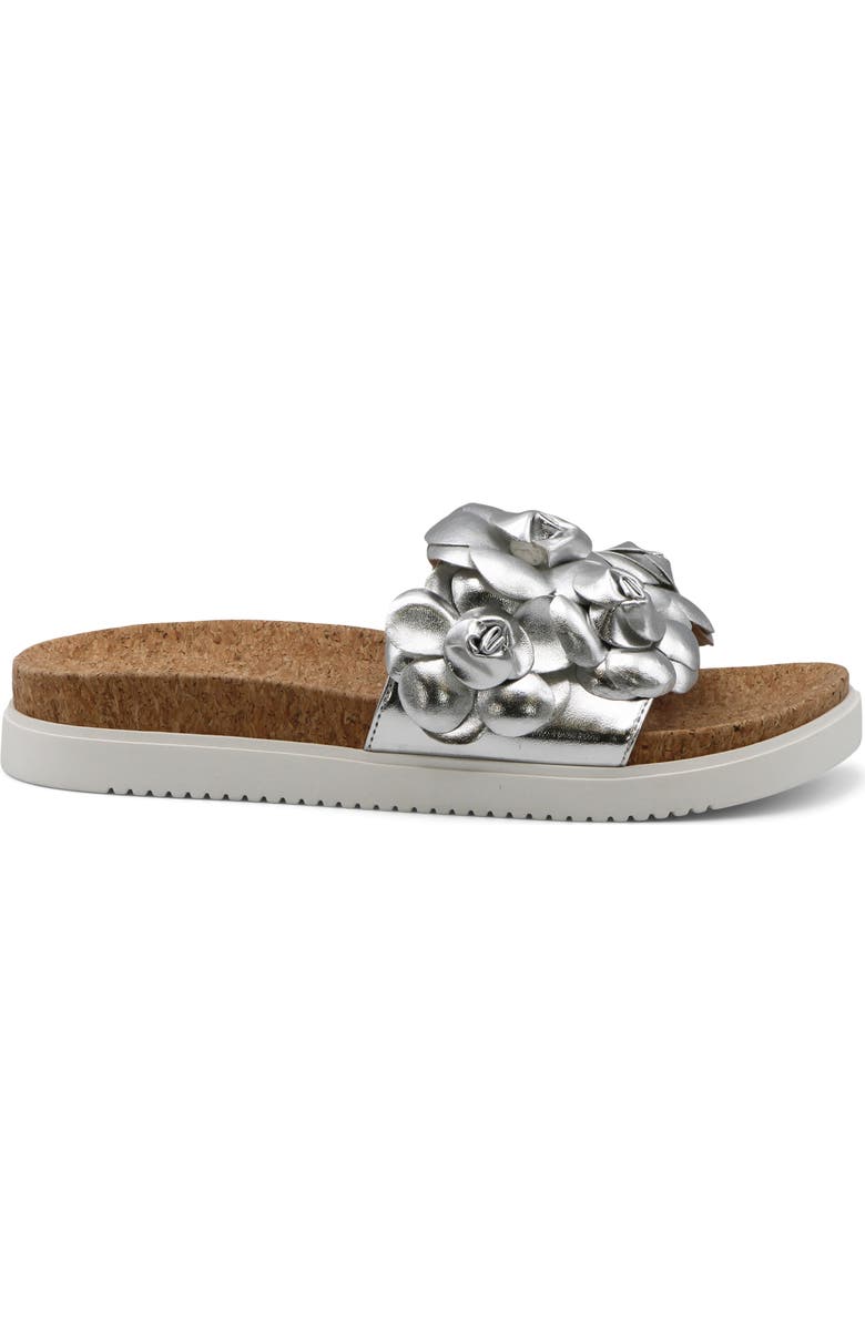 Charles by Charles David Phoetic Flatform Slide Sandal, Alternate, color, Silver