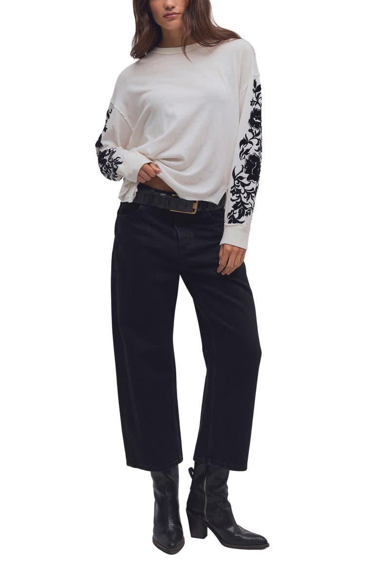 Flora Graphic Long Sleeve T-Shirt, Alternate, color, DUST COMBO