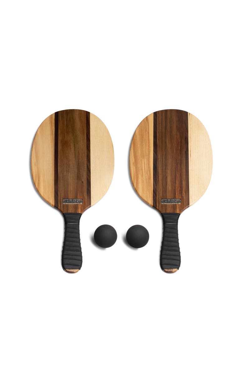 Elakai Natural Premium Hardwoods Two Player Patroller Paddle Ball Set, Alternate, color, 
