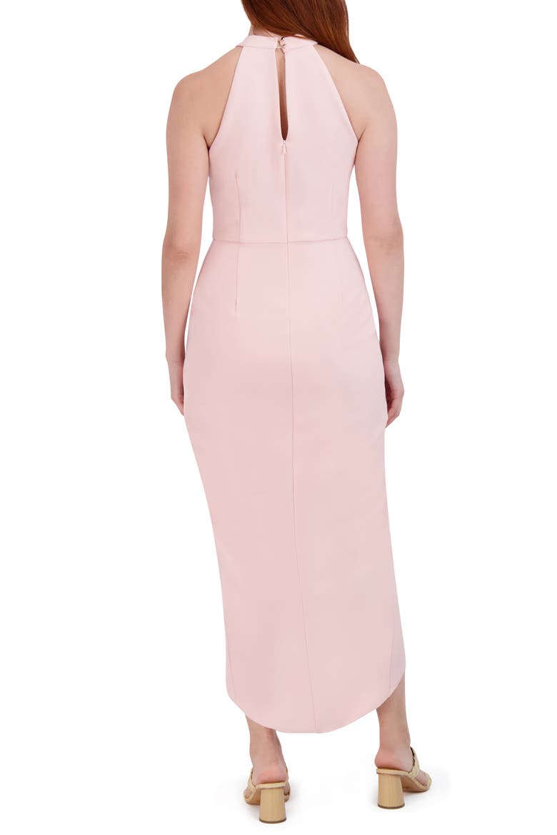 Knot Neck Halter Dress, Alternate, color, PINK/BLUSH