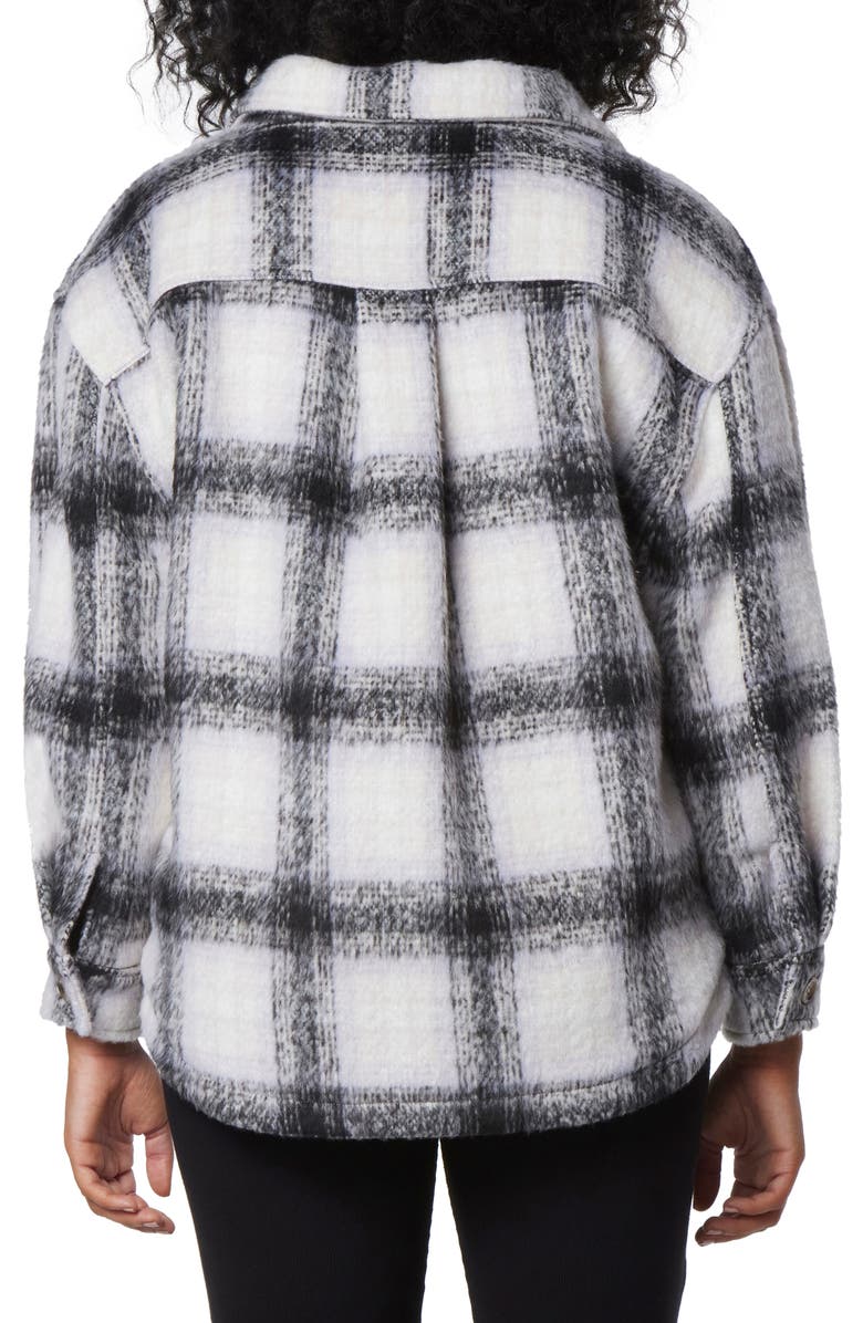 Marc New York Performance Faux Fur Lined Plaid Shirt Jacket, Alternate, color,