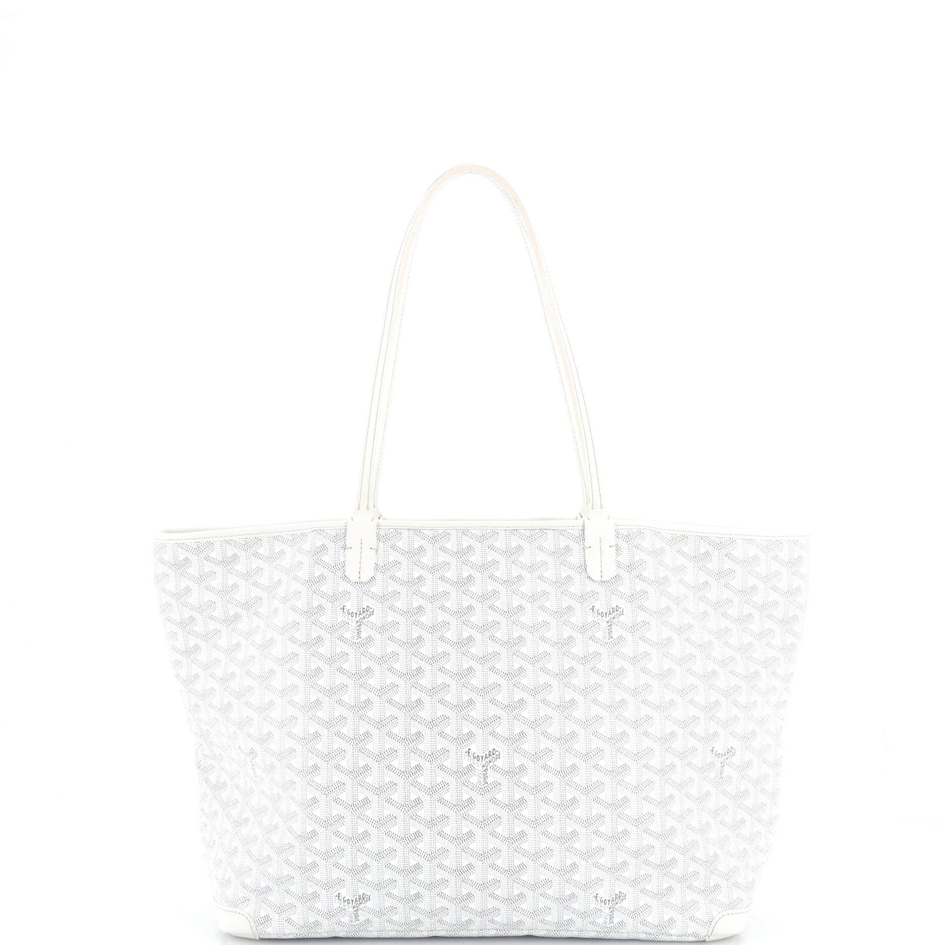 Pre-Owned Goyard Artois Tote Coated Canvas GM, Alternate, color, White