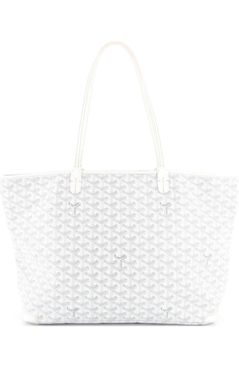 Pre-Owned Goyard Artois Tote Coated Canvas GM, Alternate, color, White