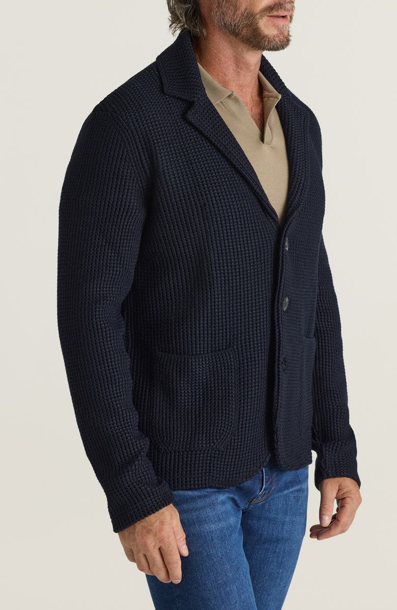 34 Heritage Birch Tailored Wool Blend Cardigan, Main, color, Navy