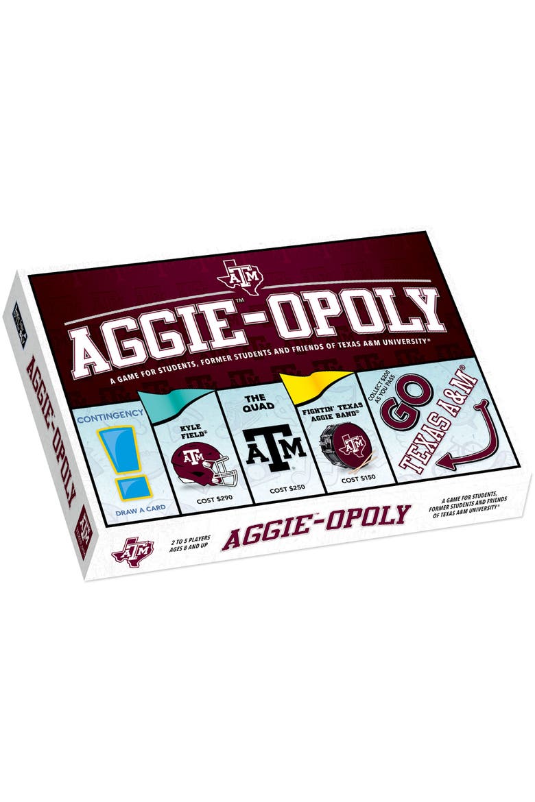 Aggie Opoly Texas A&M Family Board Game Ages 8+, Alternate, color, Multicolored