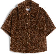 Max Mara Leopard Print Teddy Bear Cape
