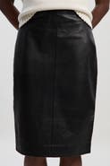 Karen Millen Leather Signature Pencil Skirt