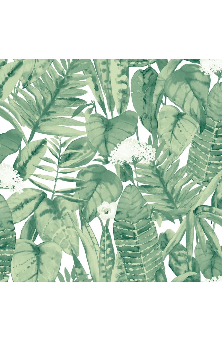 Tempaper Tropical Self-Adhesive Vinyl Wallpaper, Main, color, 