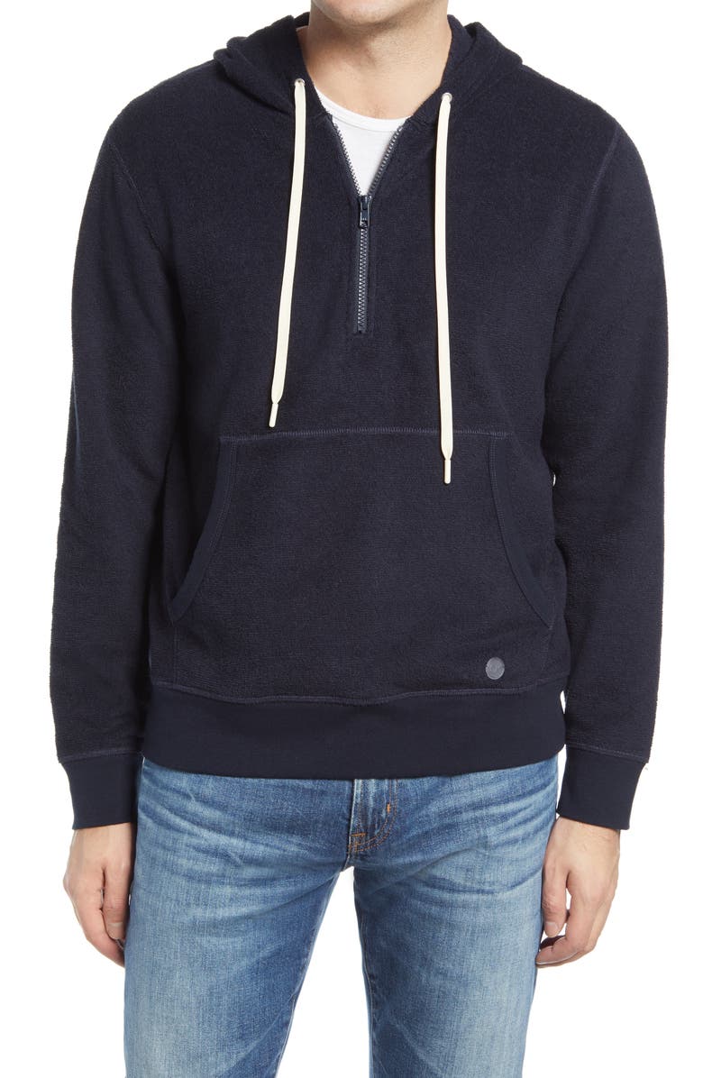 Outerknown Hightide Men's Half-Zip Hoodie, Main, color,