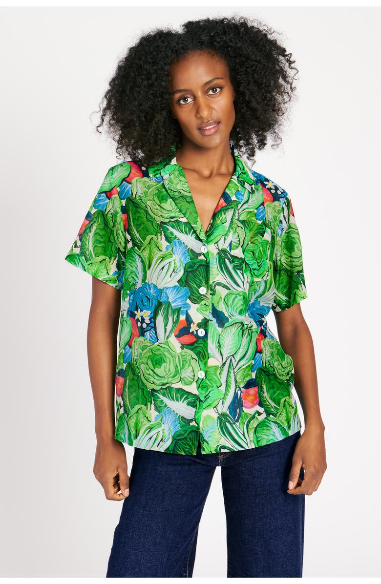 RACHEL ANTONOFF James Shirt, Main, color, Radicchio & Citrus