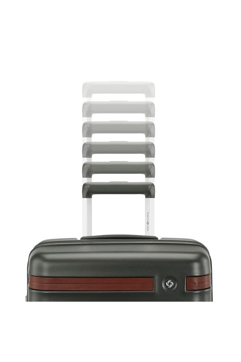 Virtuosa Hardside Expandable 21" Carry On Spinner Luggage, Alternate, color, Pine Green