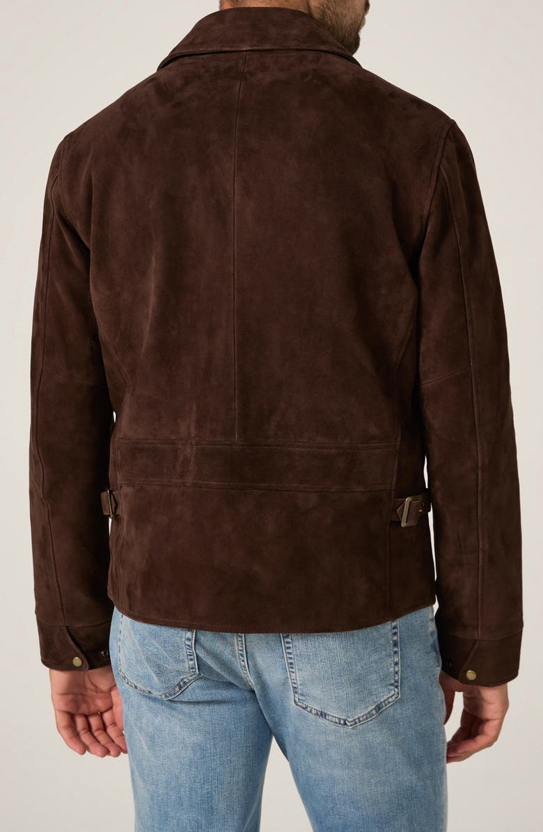 7 Diamonds Leather Drifter Jacket, Alternate, color, Chocolate