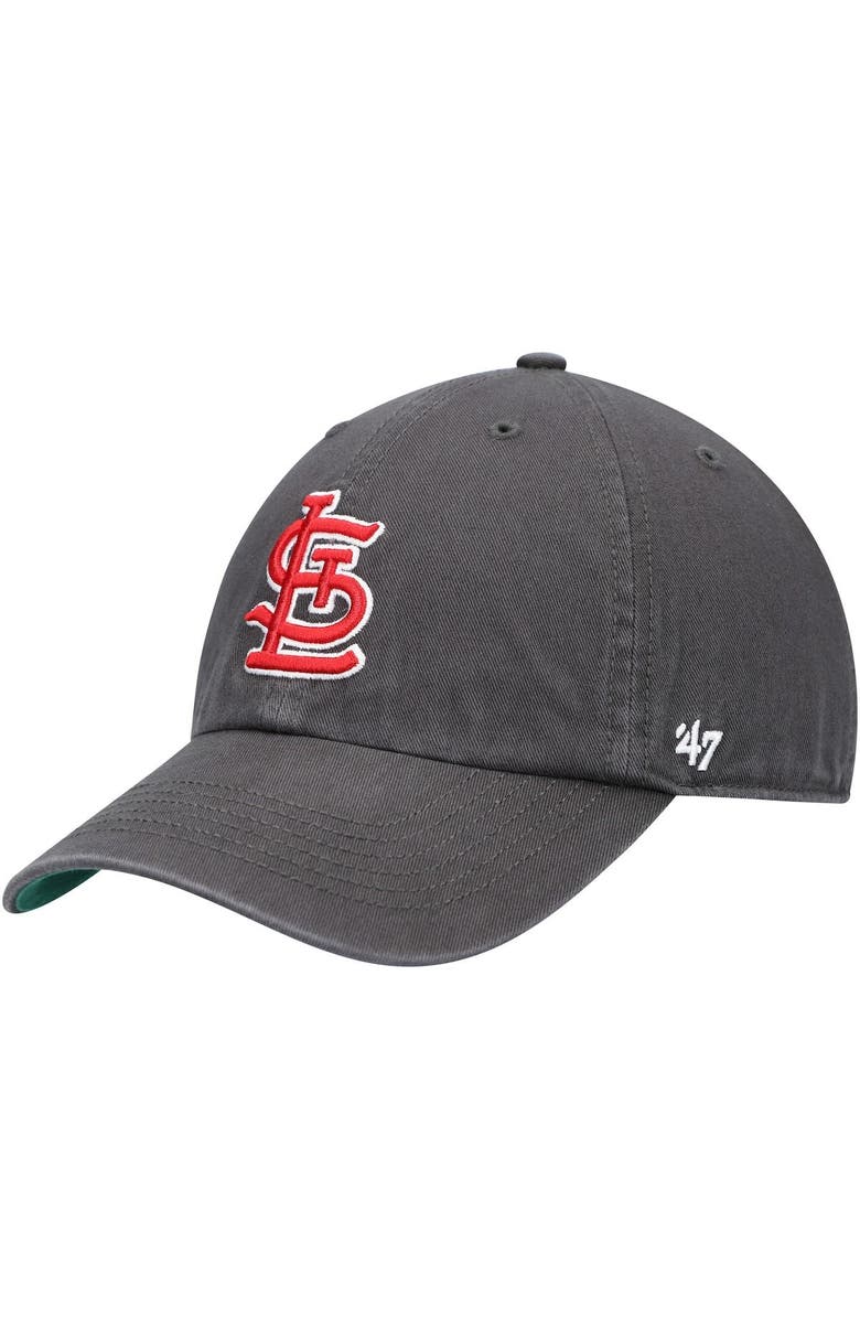 '47 Men's '47 Graphite St. Louis Cardinals Franchise Fitted Hat, Main, color, 