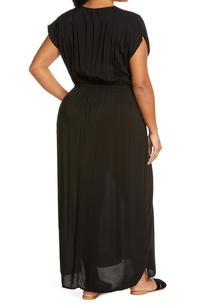 Elan Wrap Maxi Cover-Up Dress, Alternate, color, 